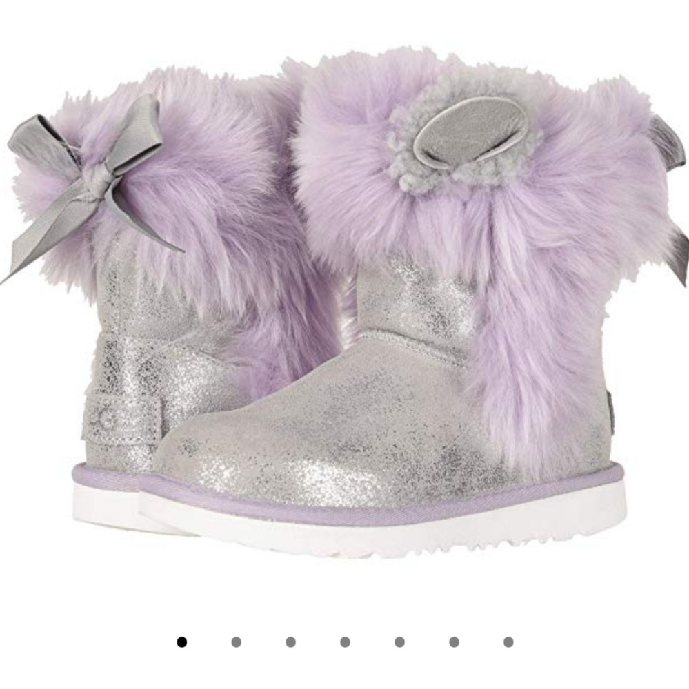 đNIBđ UGG SUEDE CLASSIC II BOOTS BOW MINI - Picture 2 of 8